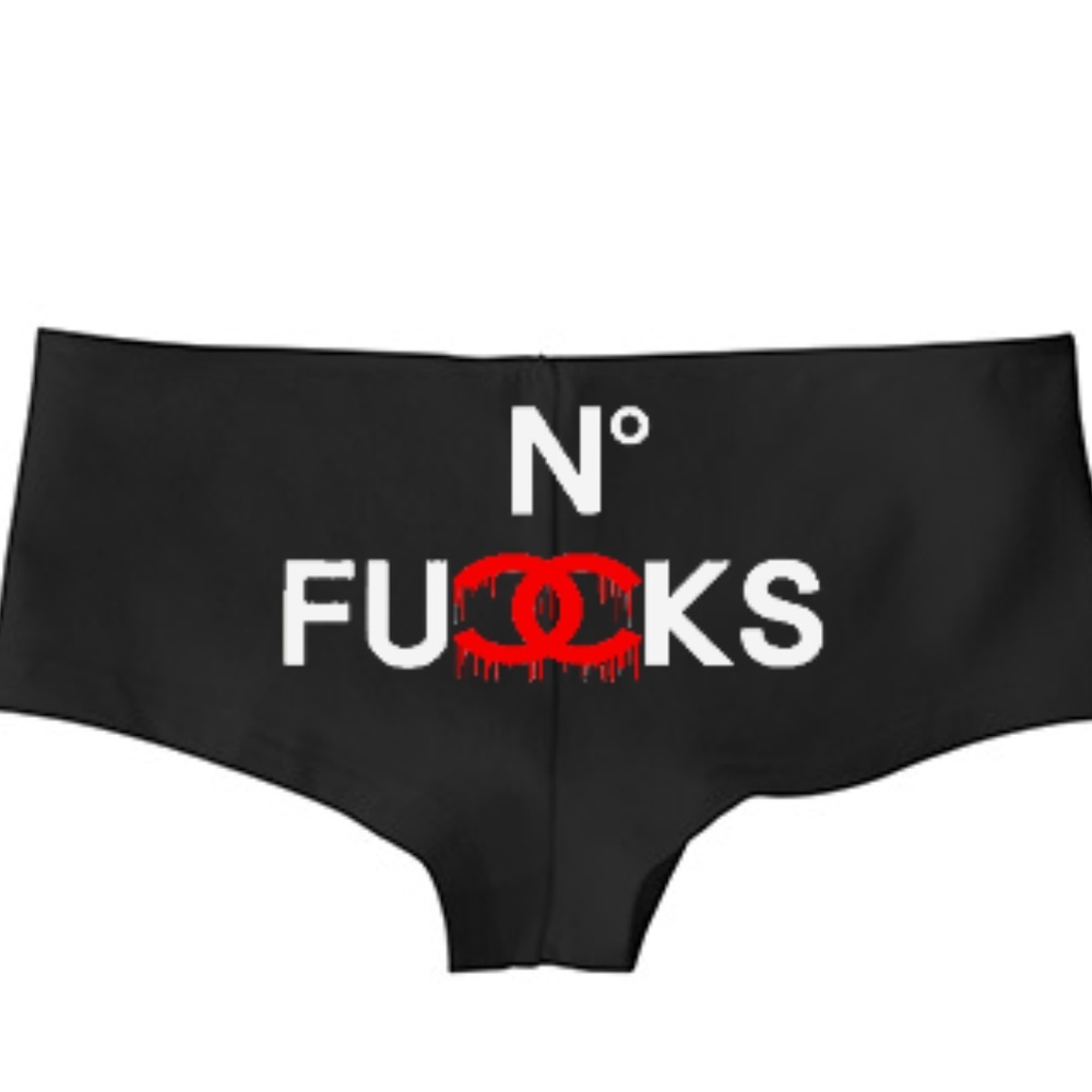 No Fu*ks Low Rise Cheeky Boyshorts - Picture 1 of 2
